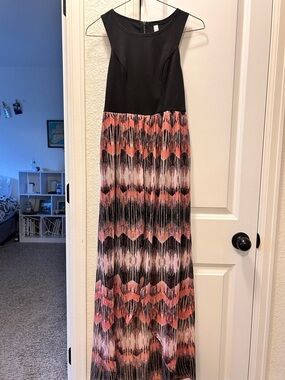 Xhilaration Black Tank Dress with Brass Zipper